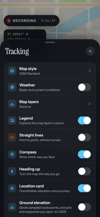 More map options